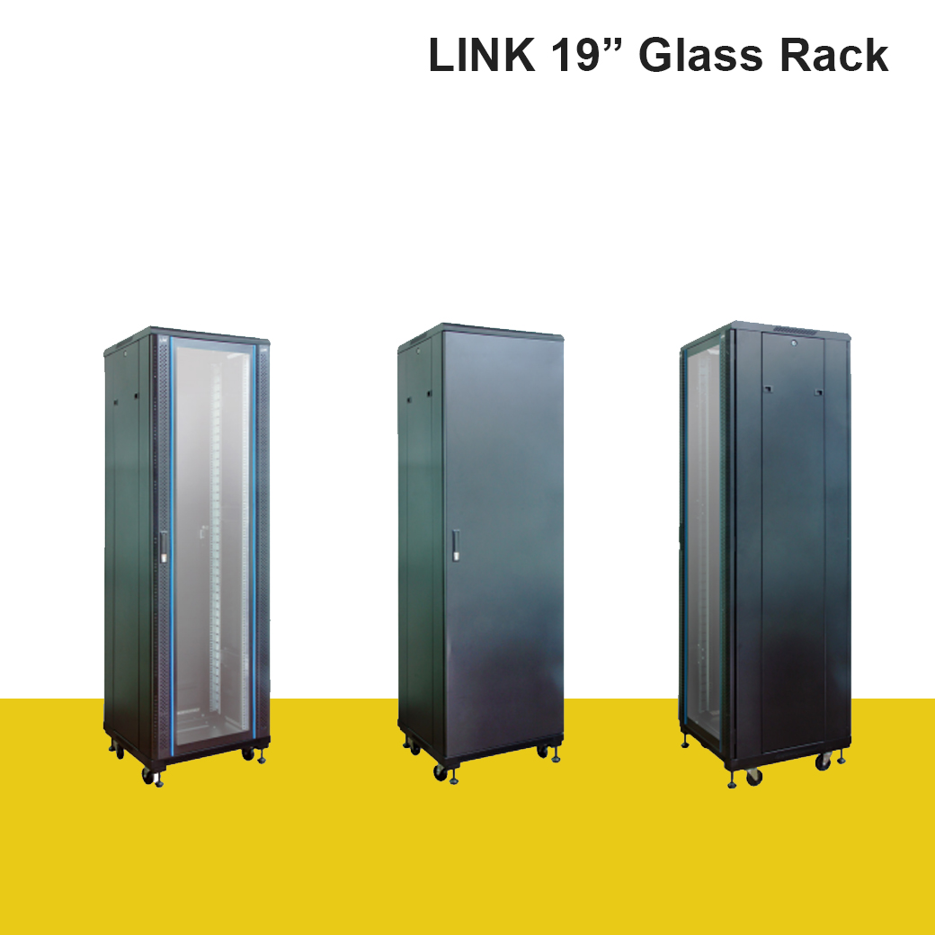 19" Glass Rack Cabinet