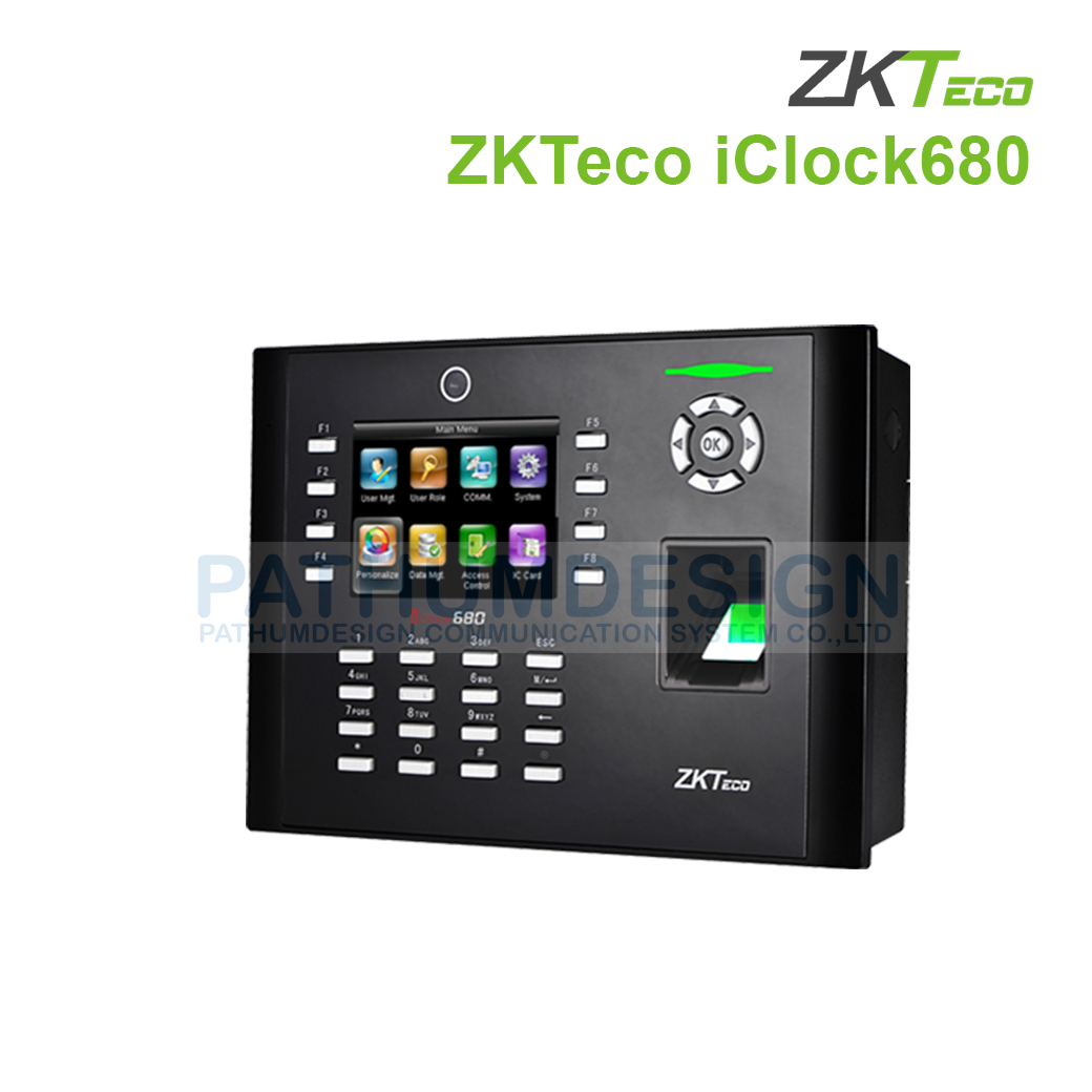 ZKTeco รุ่น iClock680 Fingerprin ZKTeco รุ่น iClock680 Fingerprin