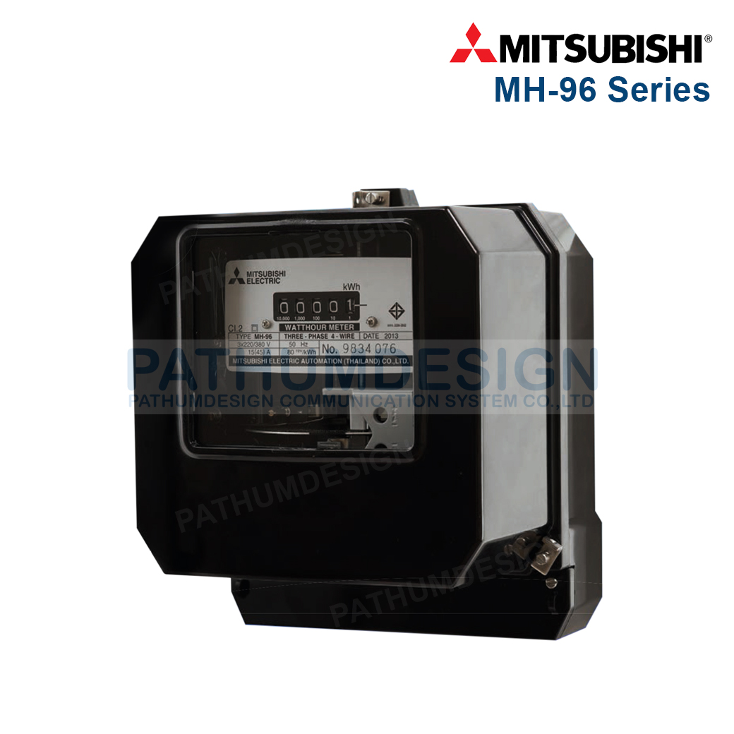 มิเตอร์ไฟฟ้าชนิดจานหมุน MITSUBISHI รุ่น MH-96 : 3เฟส มิเตอร์ไฟฟ้าชนิดจานหมุน MITSUBISHI รุ่น MH-96 : 3เฟส