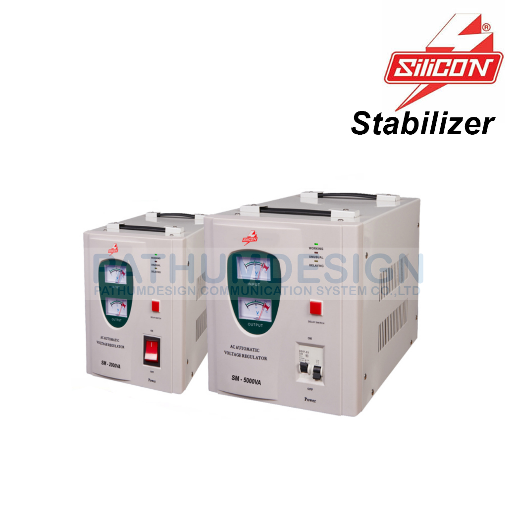เครื่องป้องกันไฟเกินไฟตก ไฟกระชาก Stabilizer Silicon เครื่องป้องกันไฟเกินไฟตก ไฟกระชาก Stabilizer Silicon
