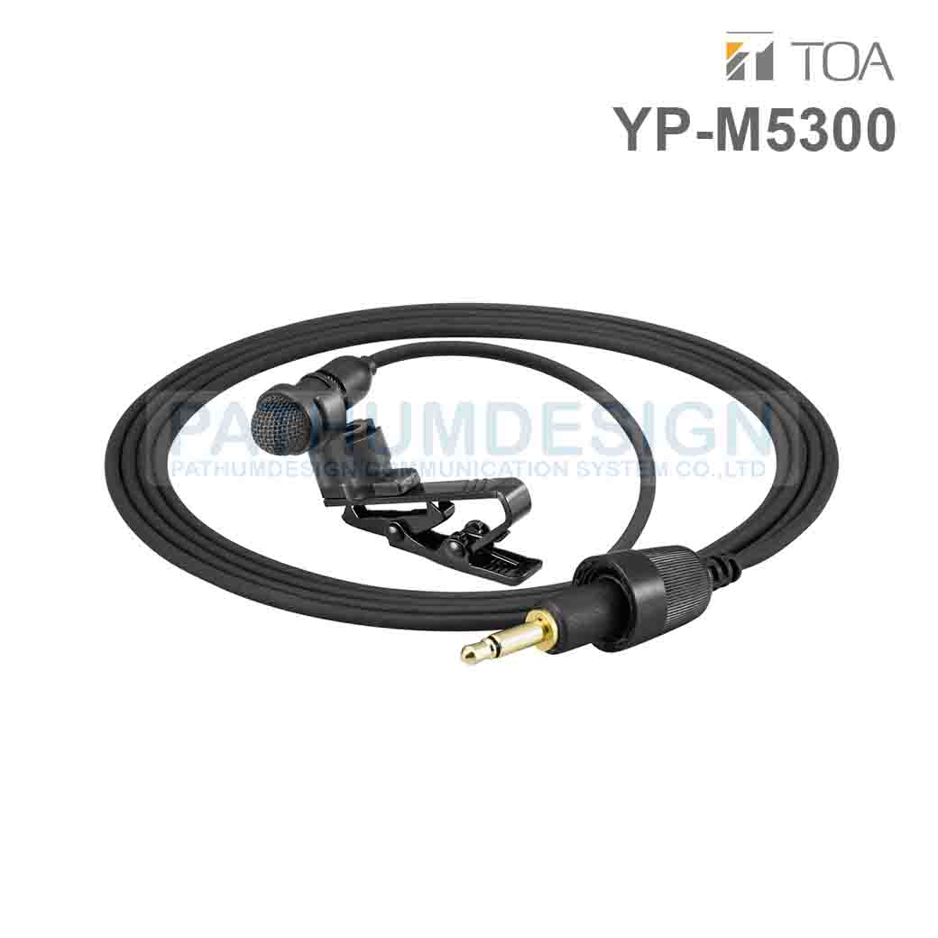 TOA YP-M5300 Unidirectional Lavalier Microphone TOA YP-M5300 Unidirectional Lavalier Microphone