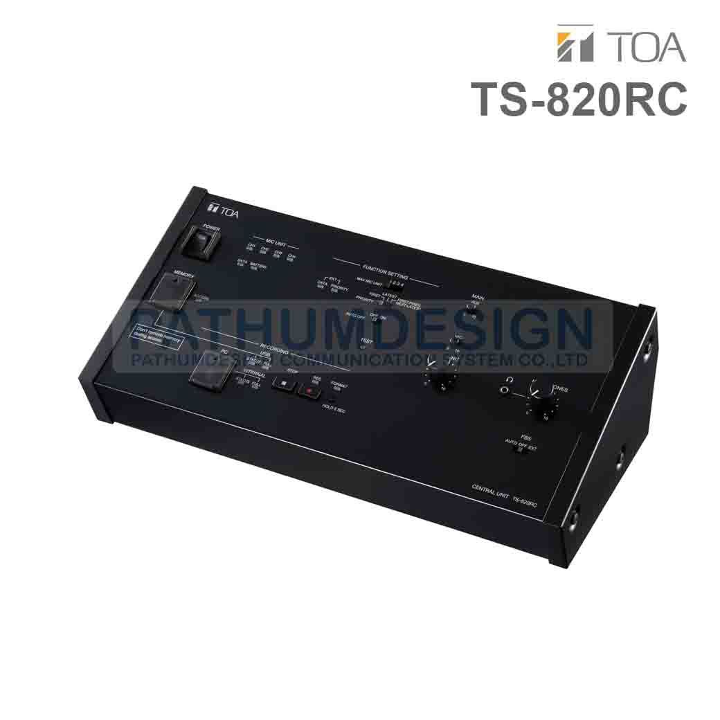 TOA TS-820RC Central Unit Recording function TOA TS-820RC Central Unit Recording function