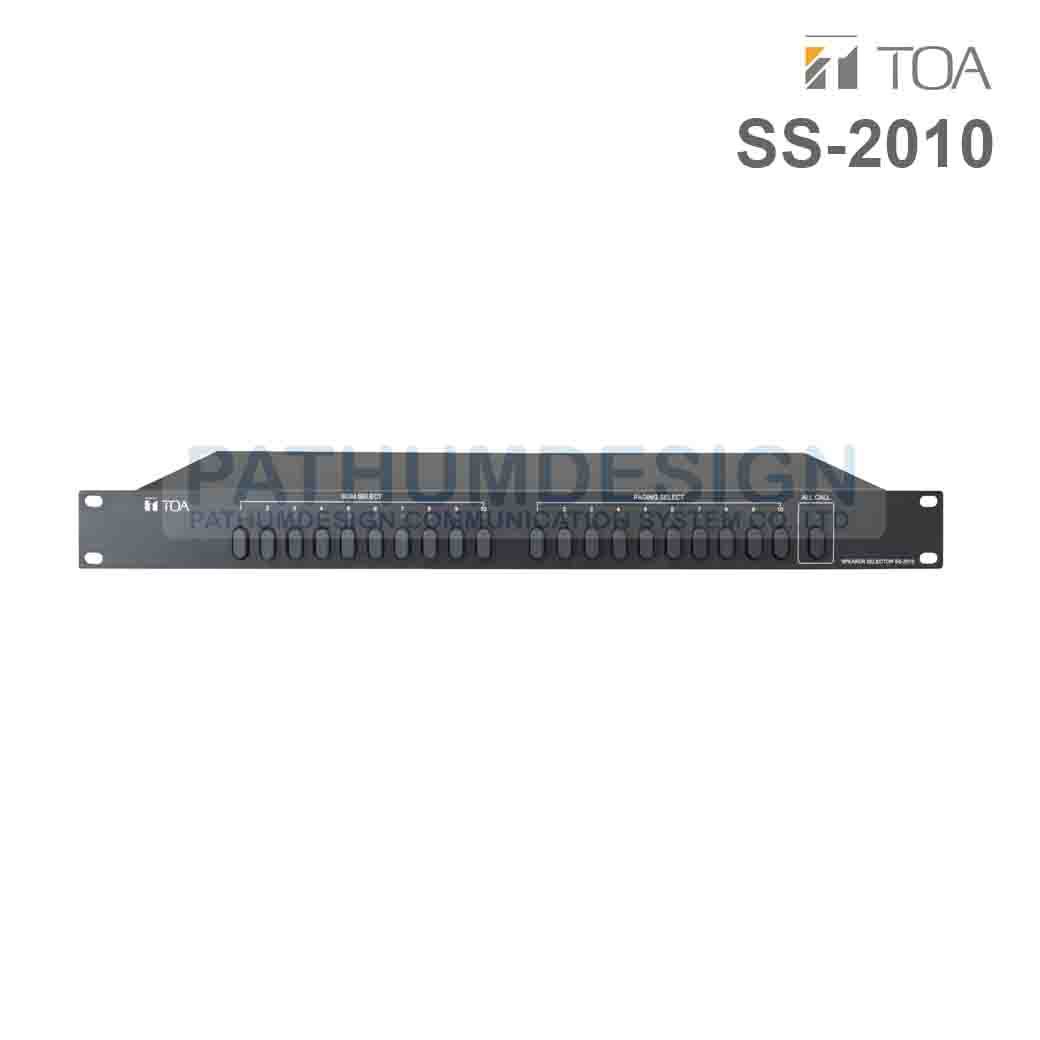 TOA SS-2010 Speaker Selector TOA SS-2010 Speaker Selector