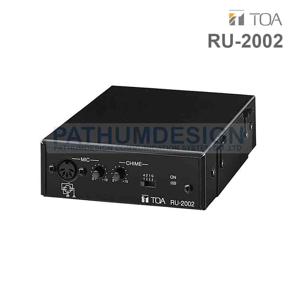 TOA RU-2002 Amplifier Control Unit TOA RU-2002 Amplifier Control Unit