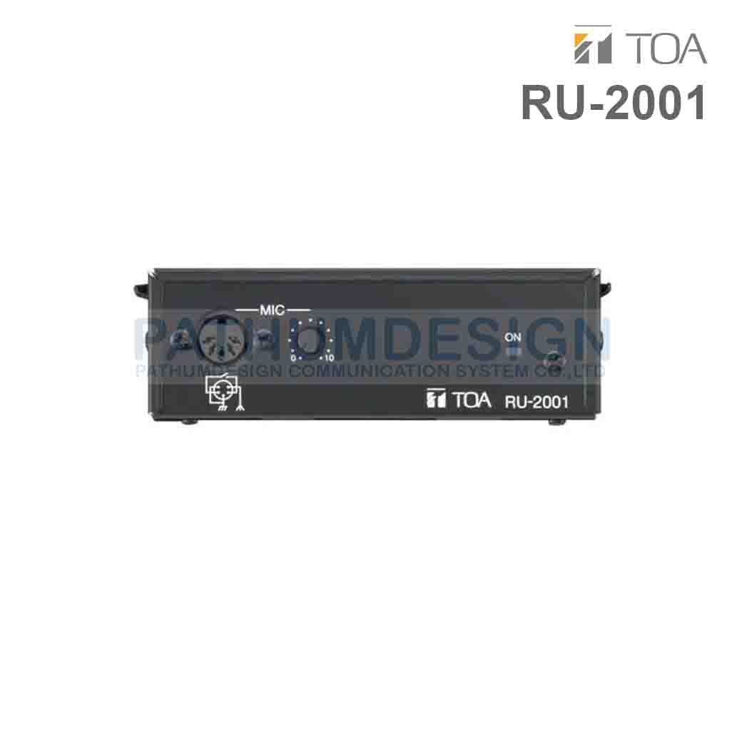 TOA RU-2001 Amplifier Control Unit TOA RU-2001 Amplifier Control Unit