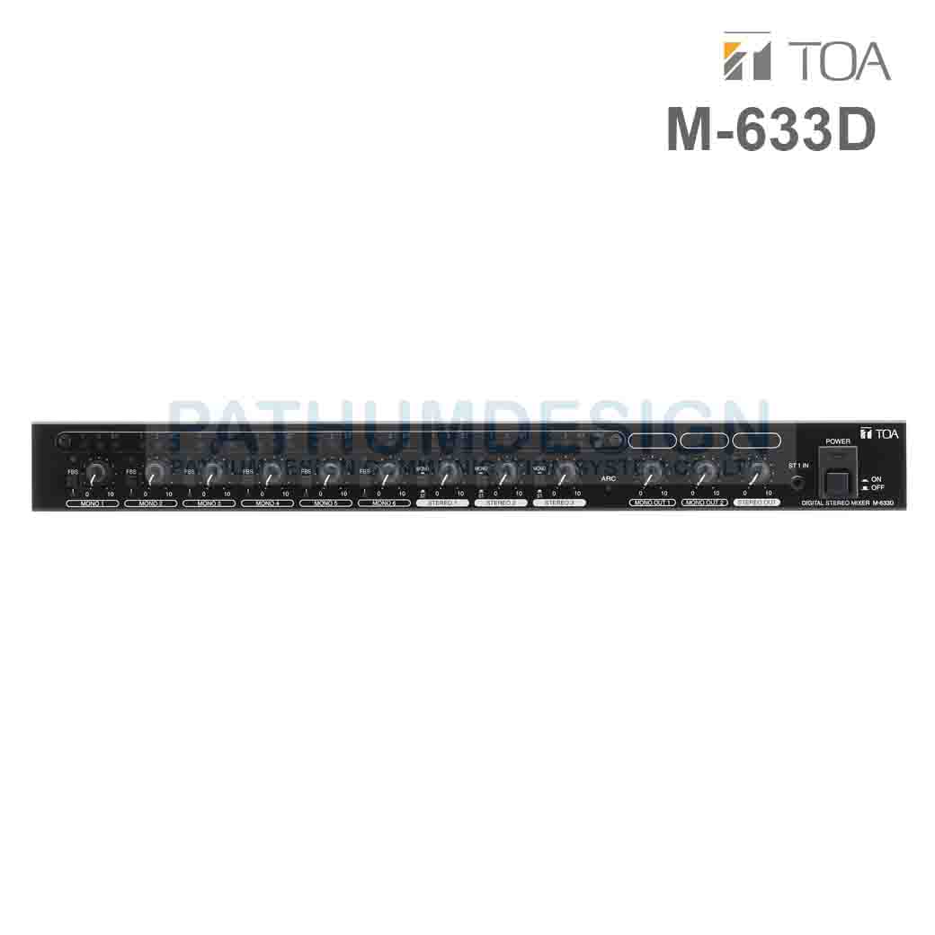 TOA M-633D Digital Stereo Mixer TOA M-633D Digital Stereo Mixer