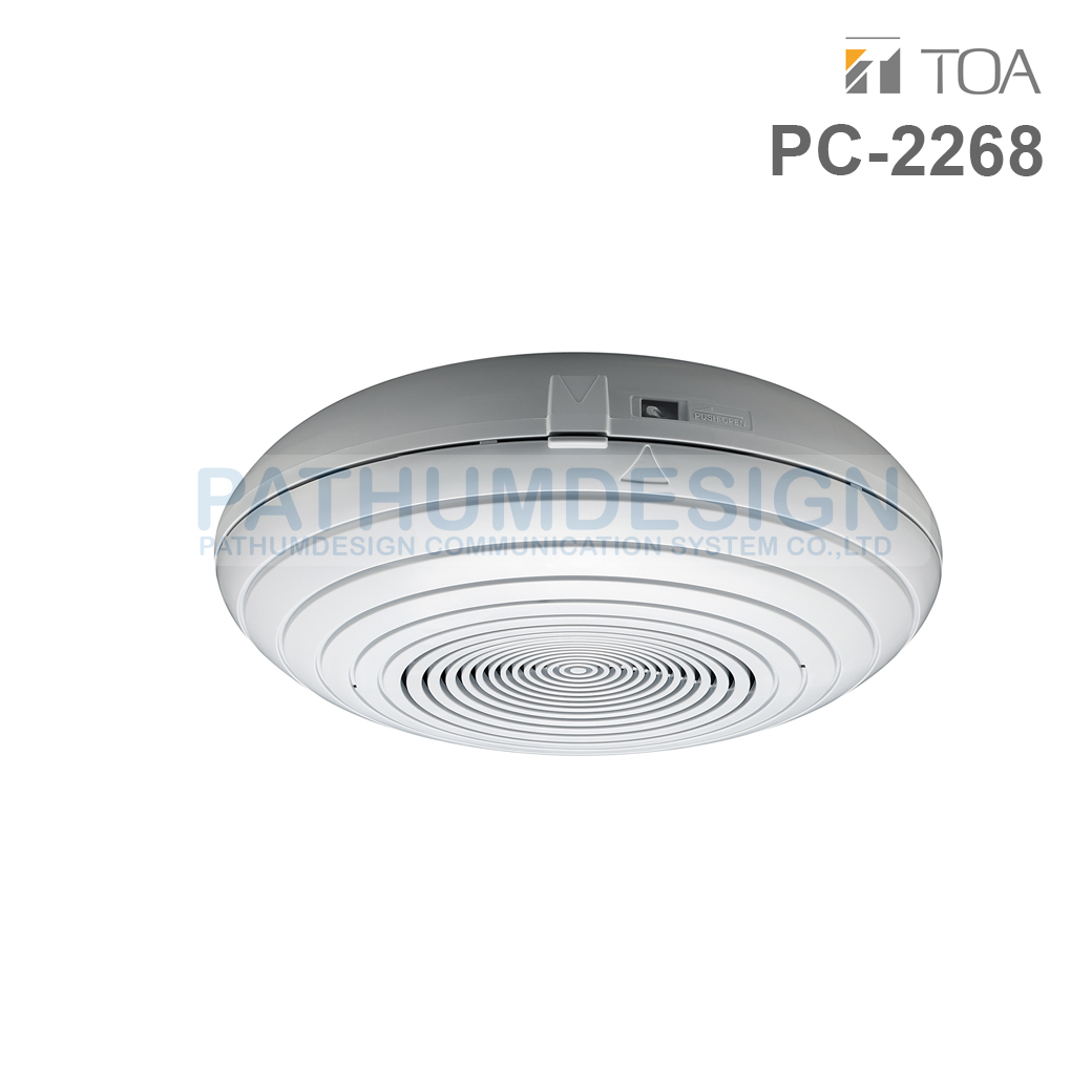 TOA PC-2268WP SPLASH-PROOF CEILING SPEAKER 6W TOA PC-2268WP SPLASH-PROOF CEILING SPEAKER 6W