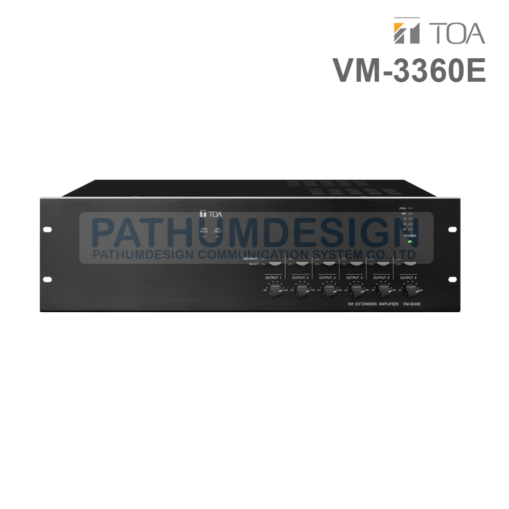 TOA VM-3360E CE Extension Amplifier 360W TOA VM-3360E CE Extension Amplifier 360W