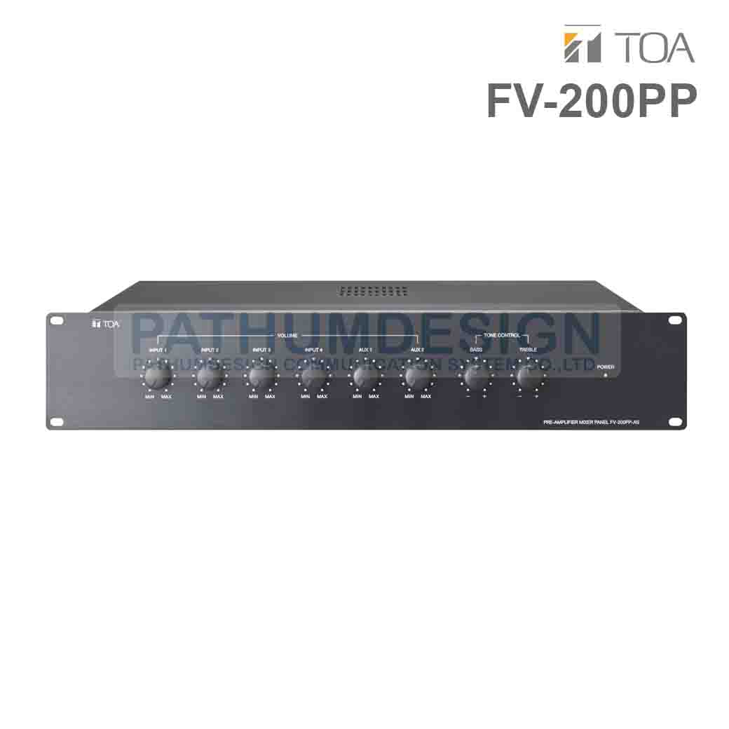 FV-200PP Pre-Amplifier Mixer Panel FV-200PP Pre-Amplifier Mixer Panel
