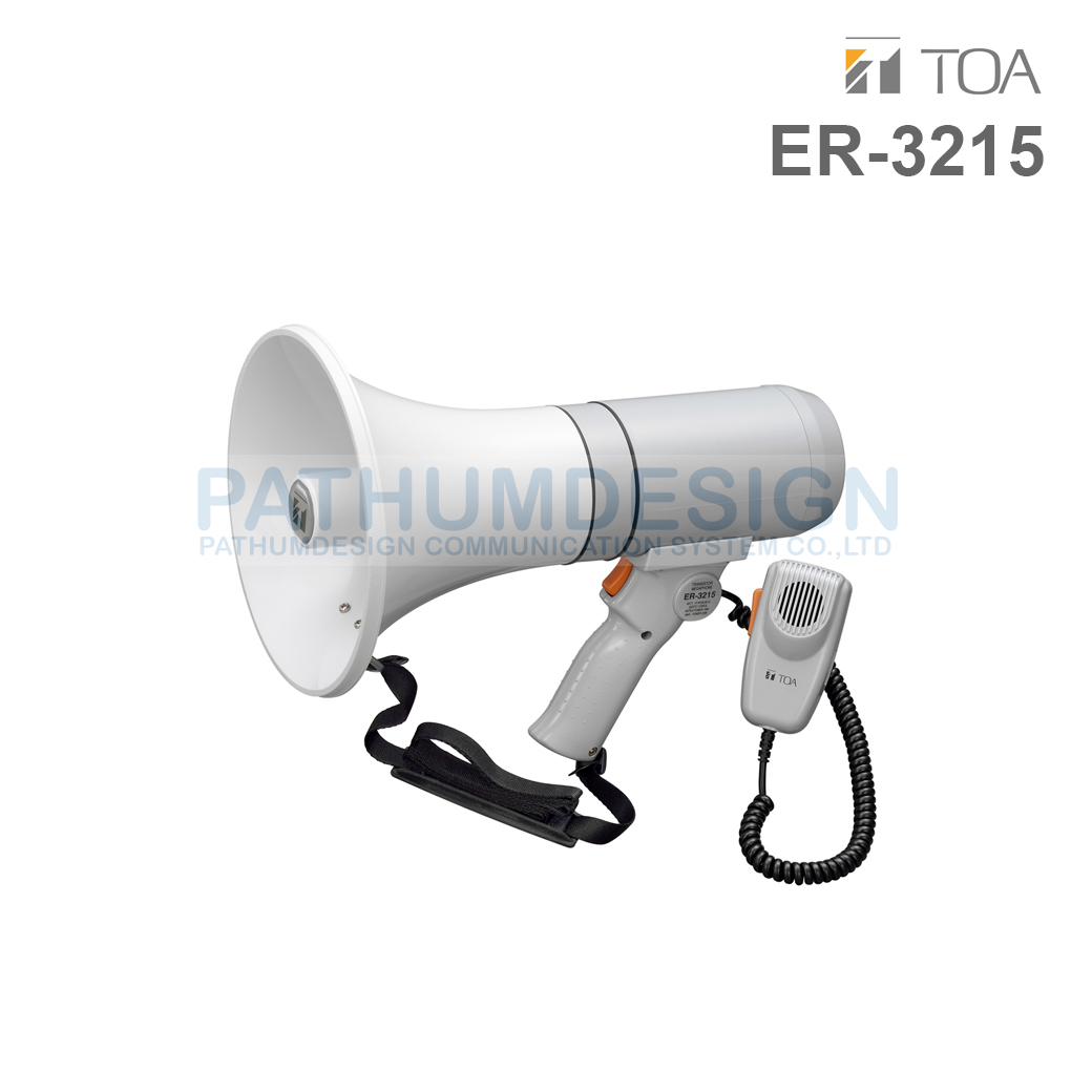 TOA ER-3215 (23W max.) Hand Grip Type Megaphone 15W TOA ER-3215 (23W max.) Hand Grip Type Megaphone 15W