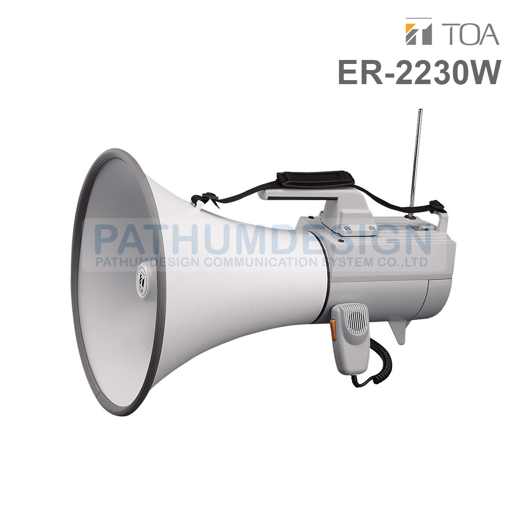 TOA ER-2230W Shoulder Type Megaphone 30W with Whistle TOA ER-2230W Shoulder Type Megaphone 30W with Whistle