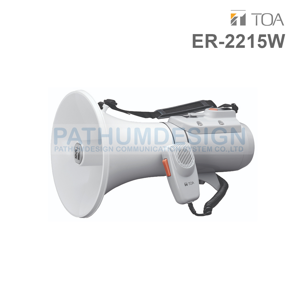 TOA ER-2215W Shoulder Type Megaphone 15 W with Whistle TOA ER-2215W Shoulder Type Megaphone 15 W with Whistle