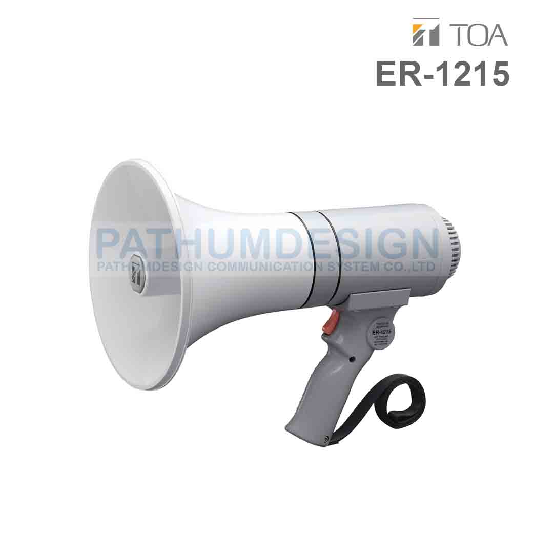 TOA ER-1215 (23W max.) Hand Grip Type Megaphone 15W TOA ER-1215 (23W max.) Hand Grip Type Megaphone 15W