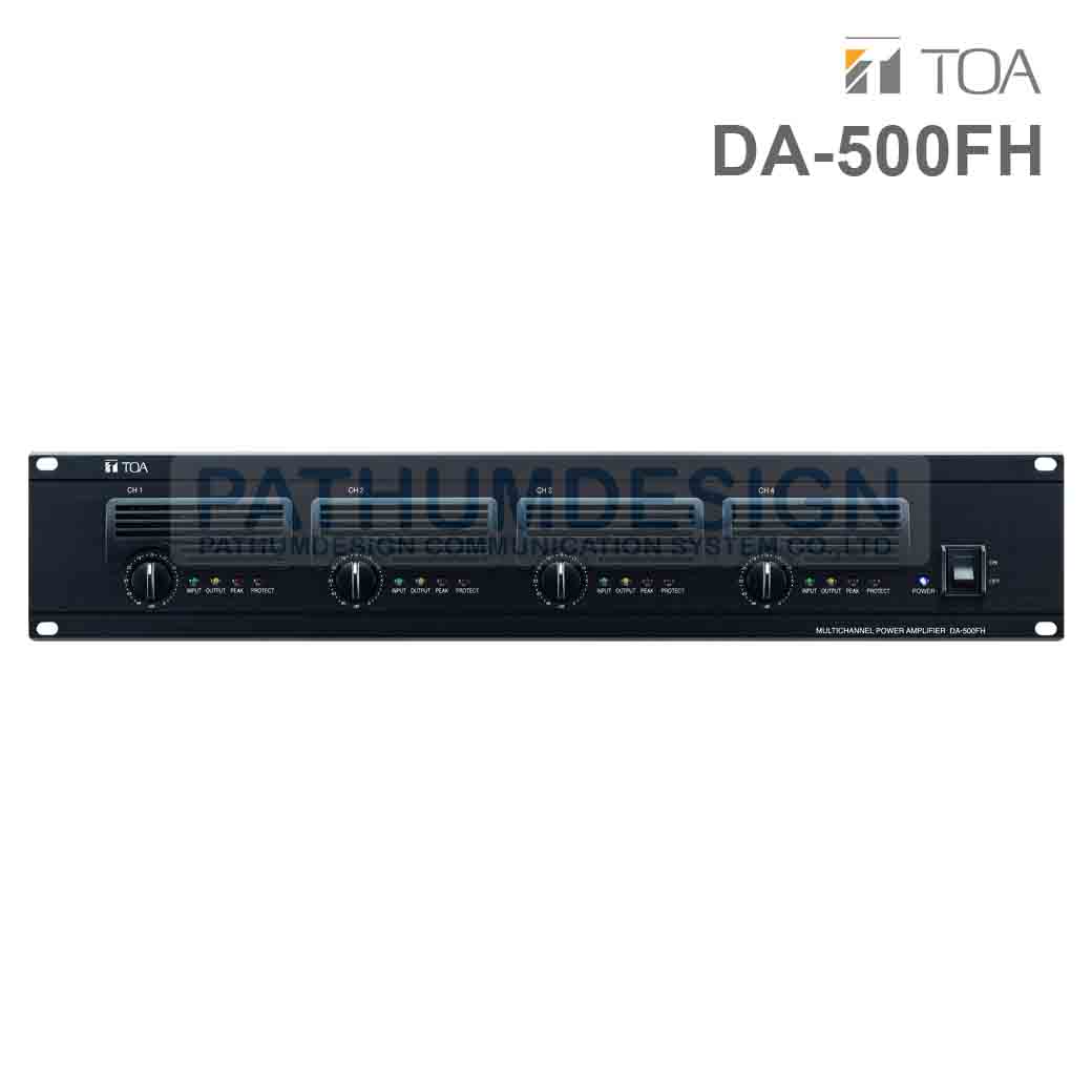 TOA DA-500FH CE Multichannel Power Amplifier 500W x 4 TOA DA-500FH CE Multichannel Power Amplifier 500W x 4