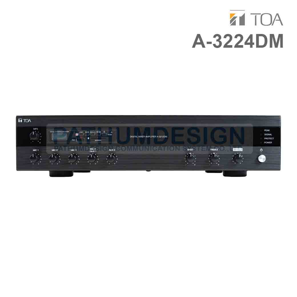 TOA A-3224DM-AS Digital Mixer Amplifier with MP3 TOA A-3224DM-AS Digital Mixer Amplifier with MP3