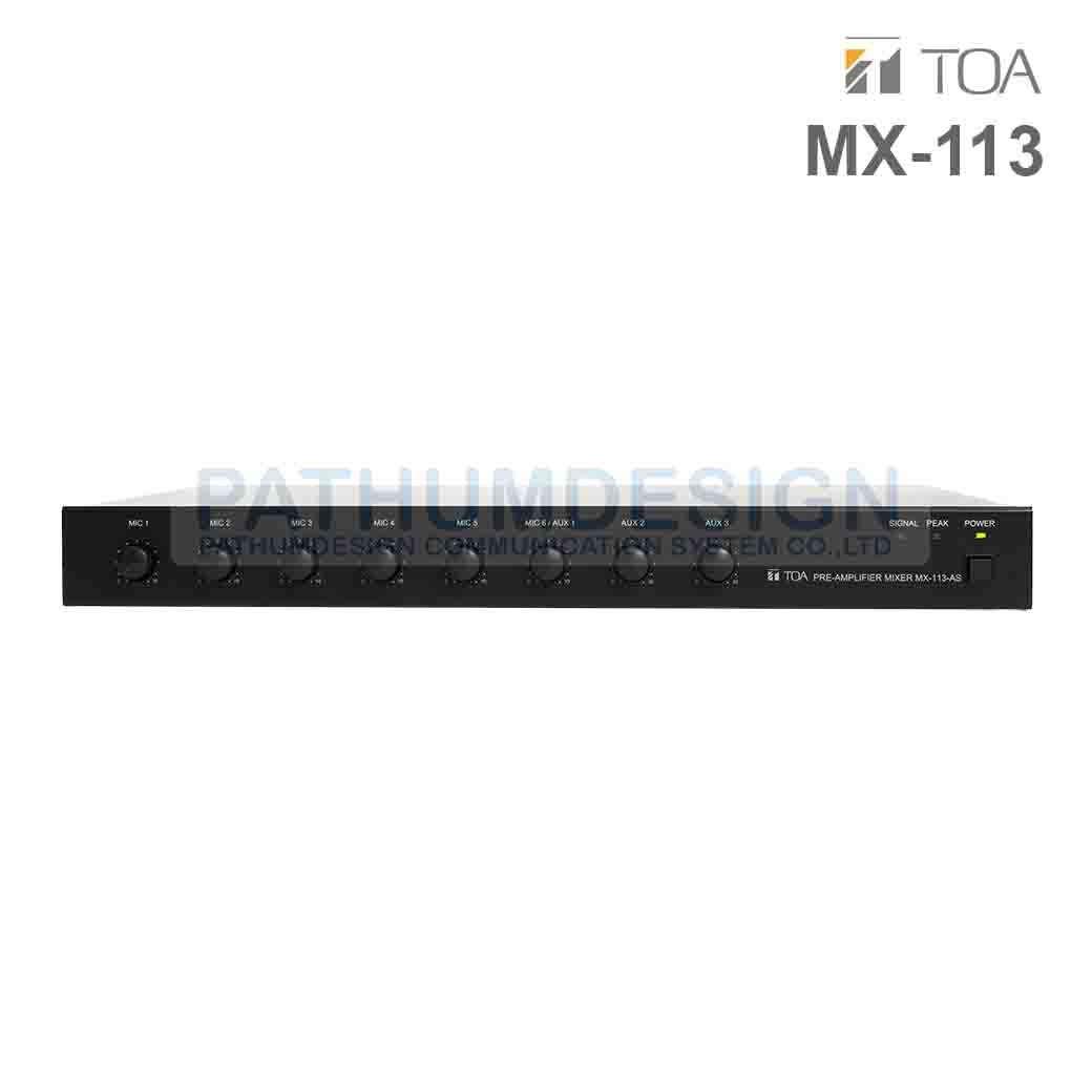 TOA MX-113 Pre-Amplifier Mixer TOA MX-113 Pre-Amplifier Mixer