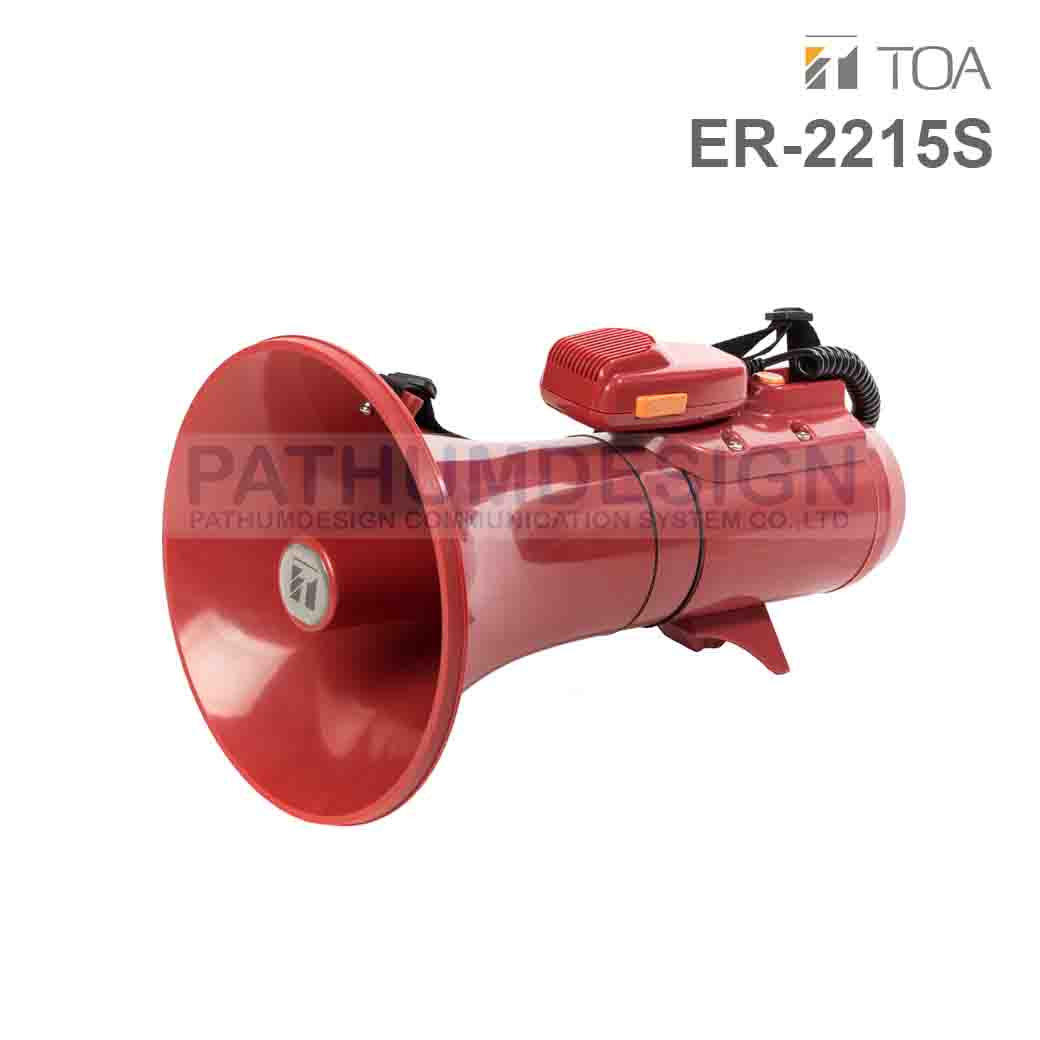 TOA ER-2215S Shoulder Type Megaphone with Siren Signal TOA ER-2215S Shoulder Type Megaphone with Siren Signal