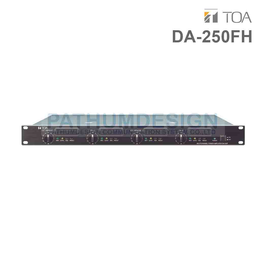 TOA DA-250FH CE Multichannel Power Amplifier 250W x 4 TOA DA-250FH CE Multichannel Power Amplifier 250W x 4