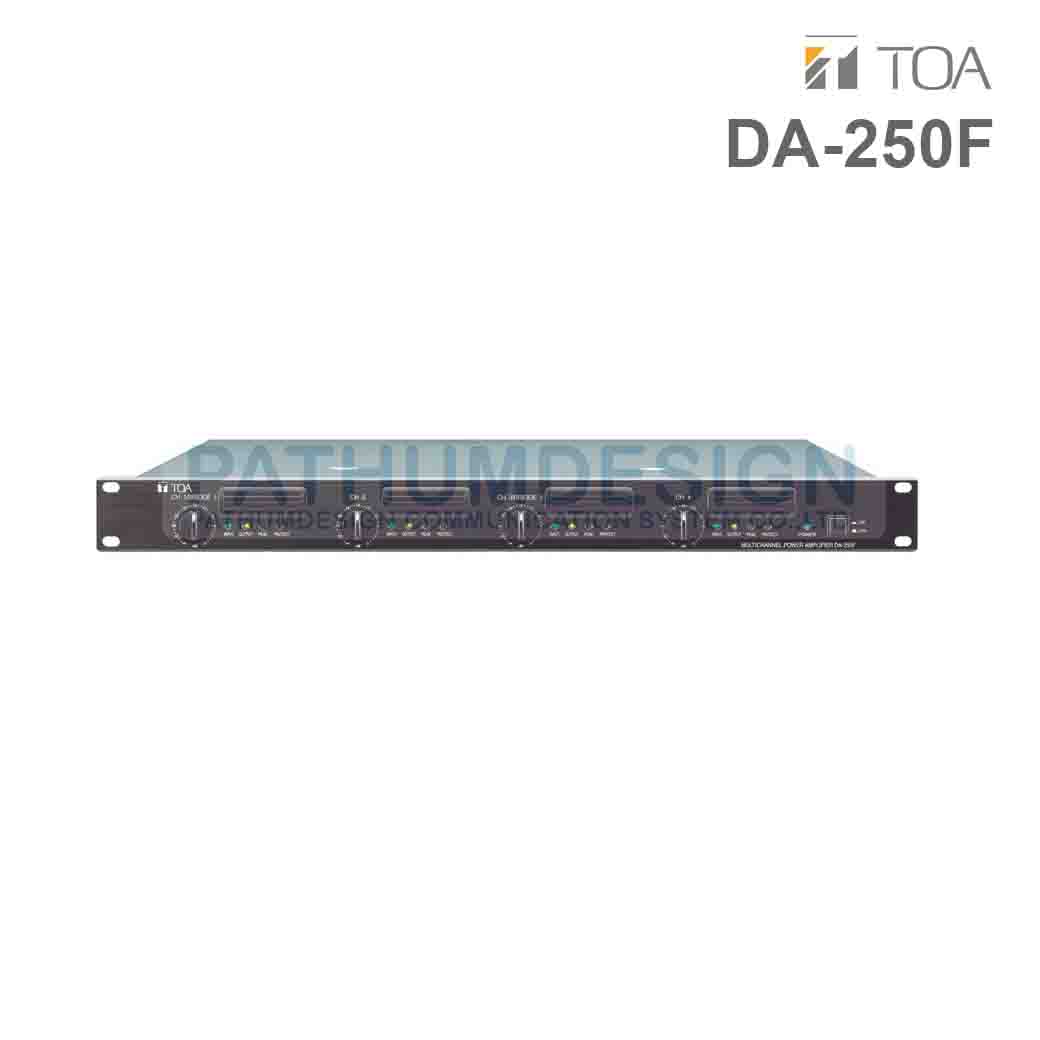 TOA DA-250F CE Multichannel Power Amplifie 250 x 4 (Bridge 500W x 1 ) TOA DA-250F CE Multichannel Power Amplifie 250 x 4 (Bridge 500W x 1 )