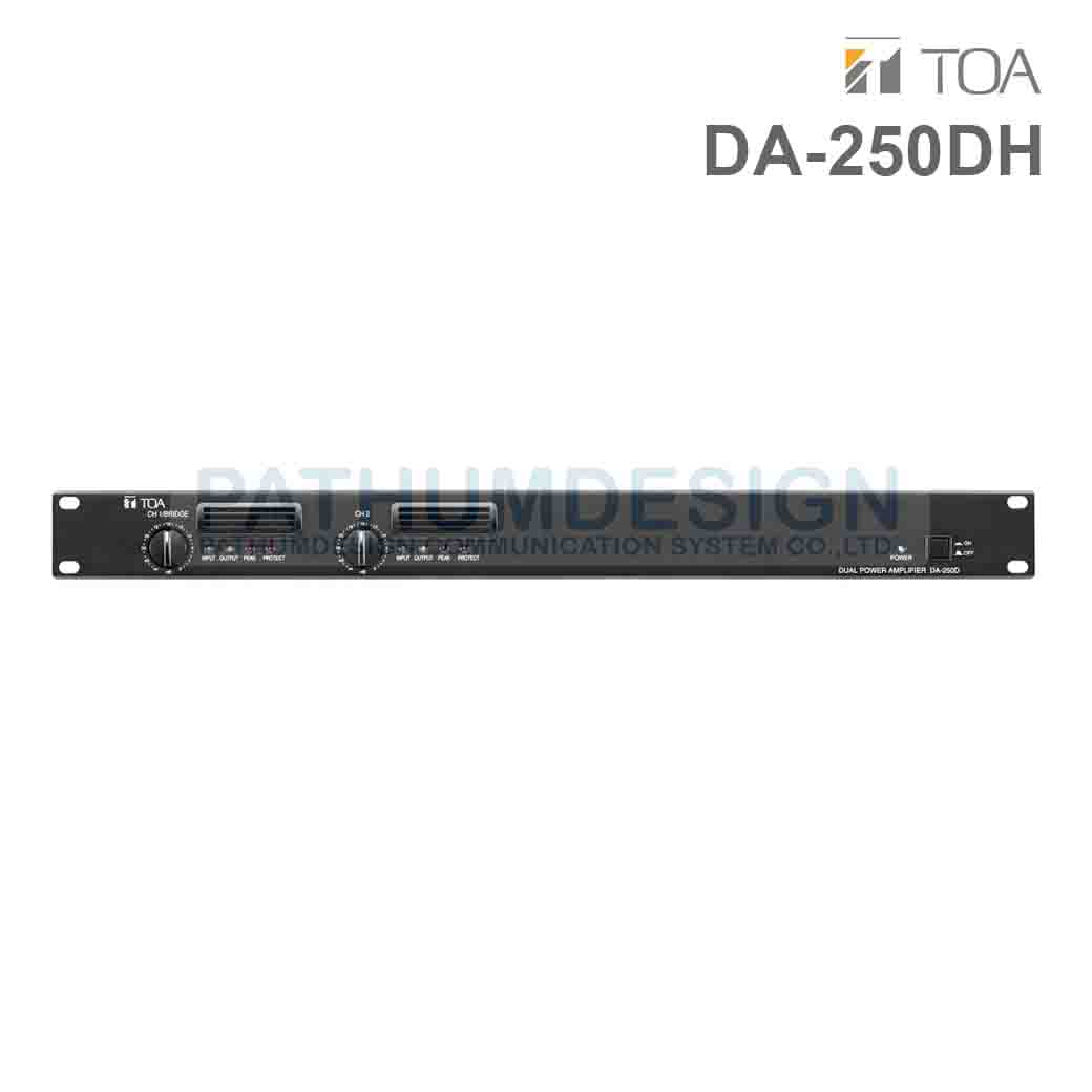 TOA DA-250DH CE Dual-Channel Power Amplifier 250 x 2 TOA DA-250DH CE Dual-Channel Power Amplifier 250 x 2