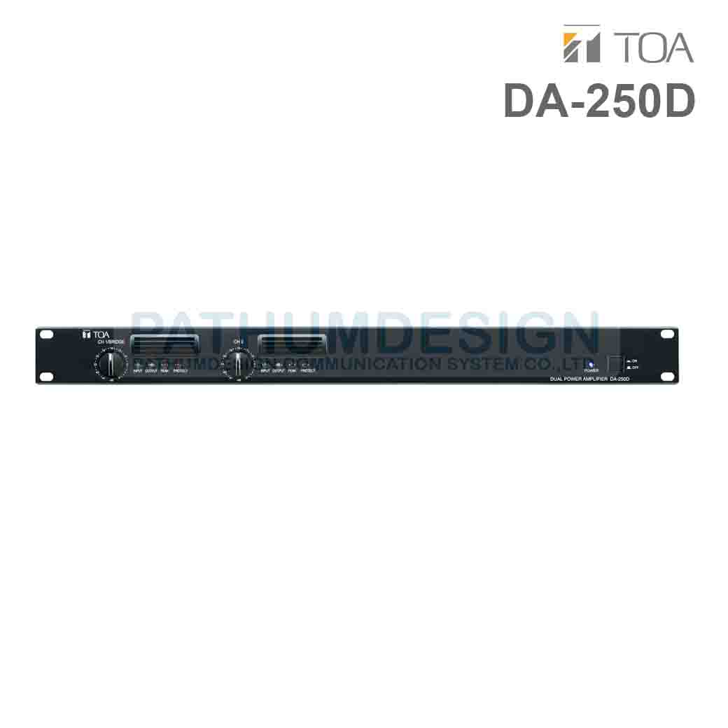 TOA DA-250D CE Dual-Channel Power Amplifier 250W x 2 TOA DA-250D CE Dual-Channel Power Amplifier 250W x 2