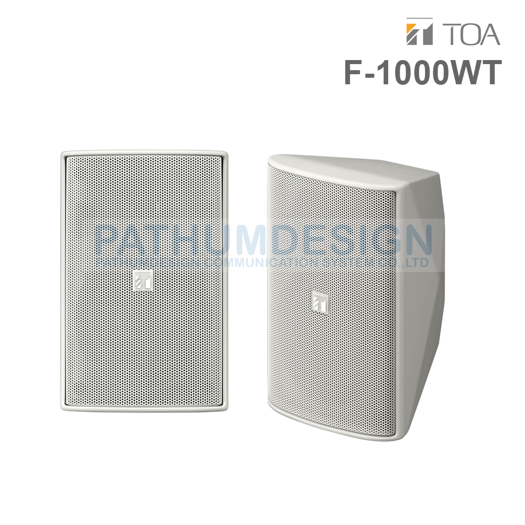 TOA F-1000WT Wide-Dispersion Speaker System 15W TOA F-1000WT Wide-Dispersion Speaker System 15W