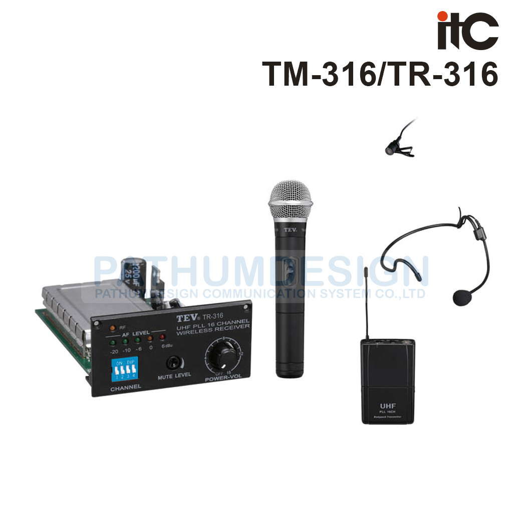 TM-316/TR-316 Hand-Held Microphone+Wireless Receiver Module TM-316/TR-316 Hand-Held Microphone+Wireless Receiver Module