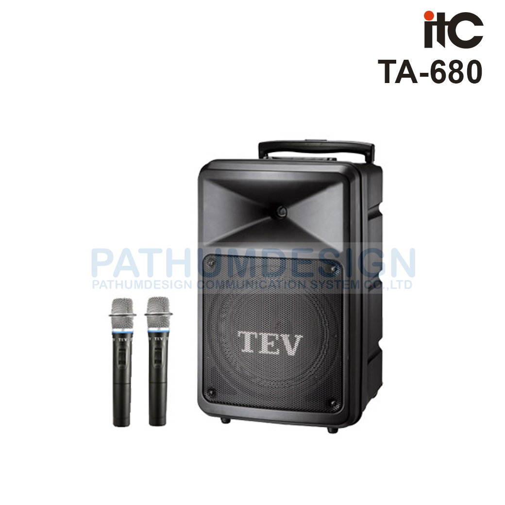 TA-680II 200W Portable PA System with SD card/USB/FM Tuner/Bluetooth TA-680II 200W Portable PA System with SD card/USB/FM Tuner/Bluetooth