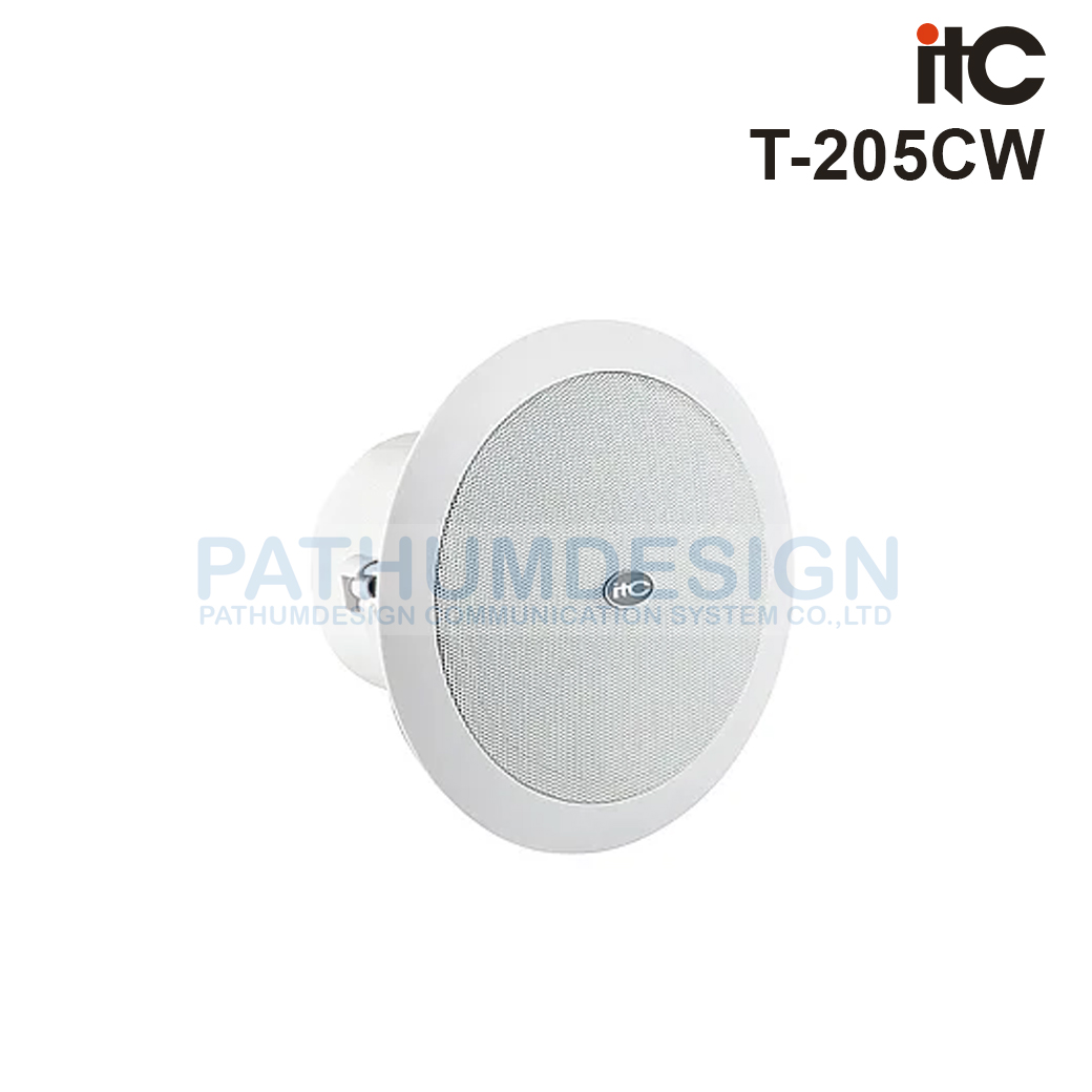ITC T-205CW 5in Coaxial Ceiling Loudspeaker(2.5W-5W-10W-20W) ITC T-205CW 5in Coaxial Ceiling Loudspeaker(2.5W-5W-10W-20W)
