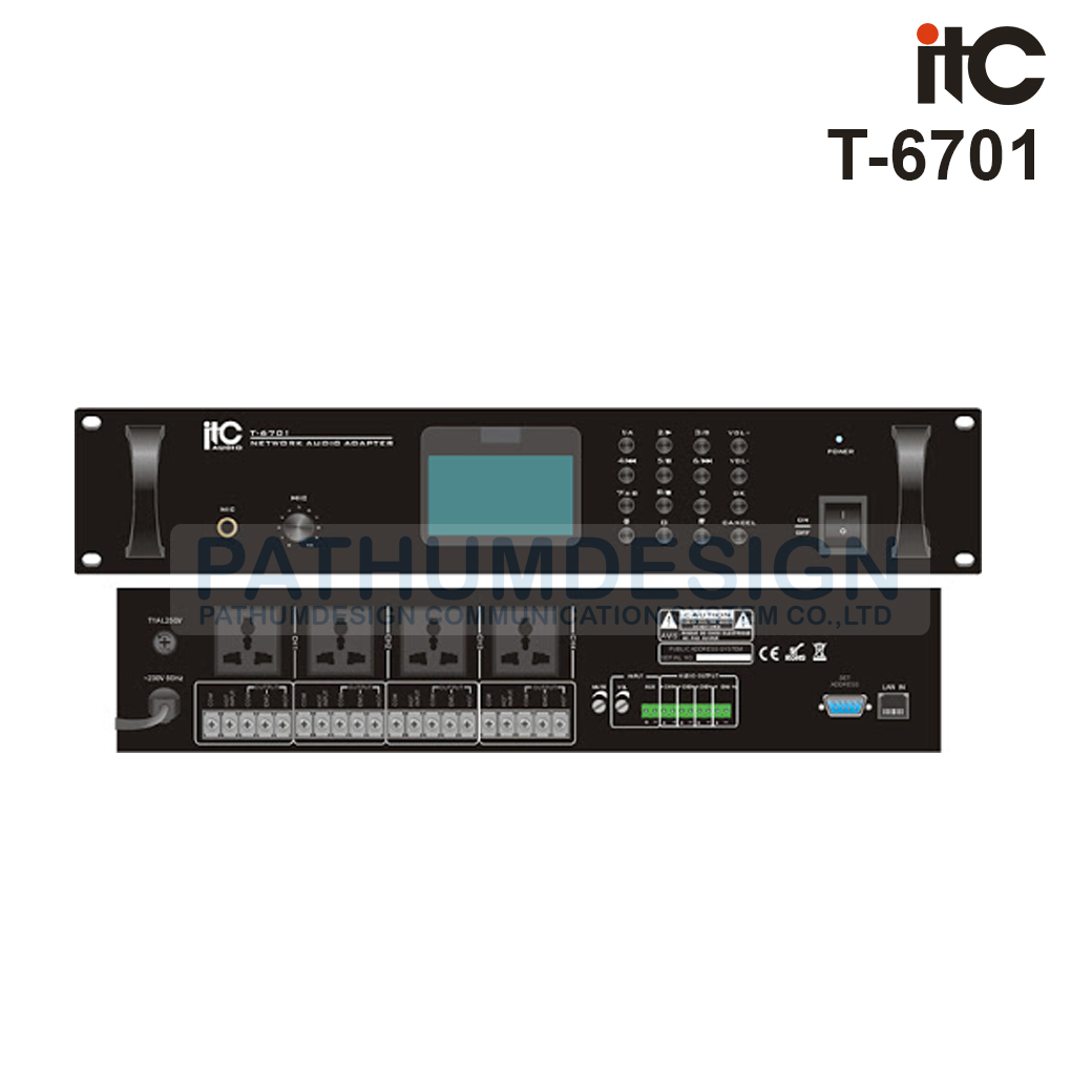 ITC T-6701 IP Network Audio Adapter ITC T-6701 IP Network Audio Adapter