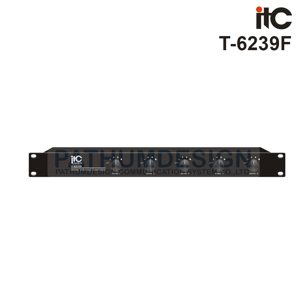 ITC T-6239F 5‐Channel Volume Control with Relay ITC T-6239F 5‐Channel Volume Control with Relay