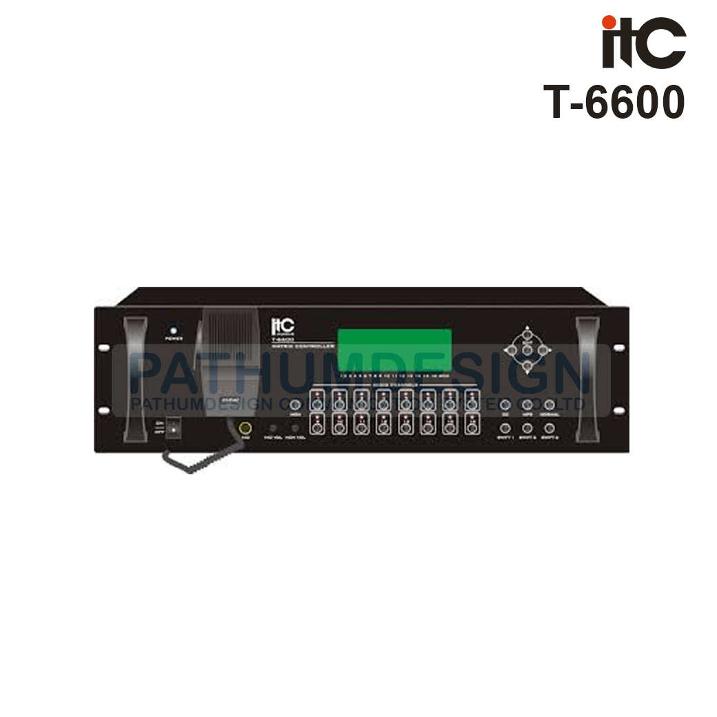 ITC T-6600 Weekly Timer with 8x16 Audio Matrix and Mp3 ITC T-6600 Weekly Timer with 8x16 Audio Matrix and Mp3