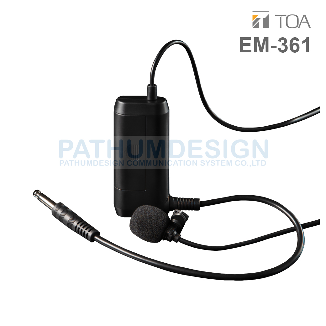 TOA EM-361 AS Tie Clip Microphone (Condensor) TOA EM-361 AS Tie Clip Microphone (Condensor)