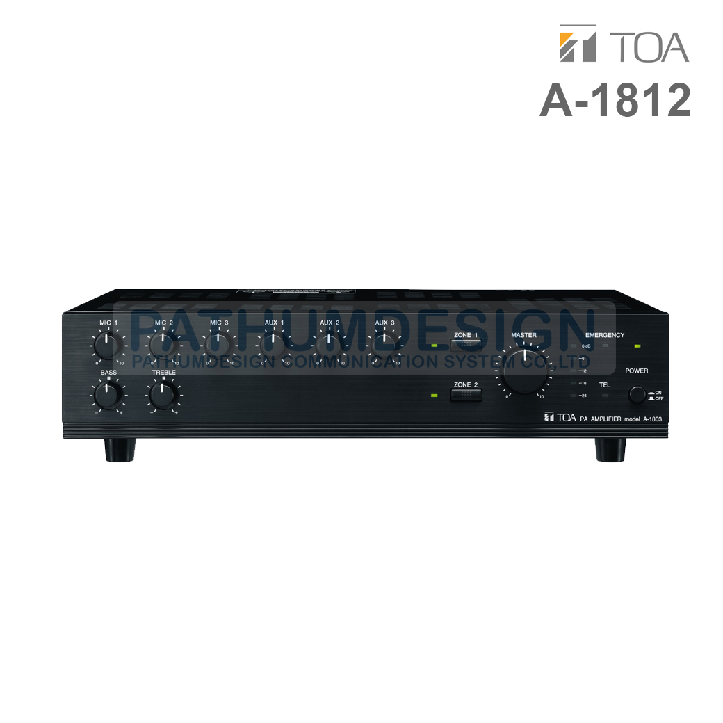 TOA A-1812 Mixer Power Amplifier 120W (Selected 2 ) TOA A-1812 Mixer Power Amplifier 120W (Selected 2 )