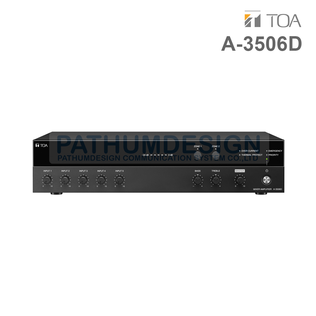 TOA A-3506D Mixer Amplifier 60W TOA A-3506D Mixer Amplifier 60W