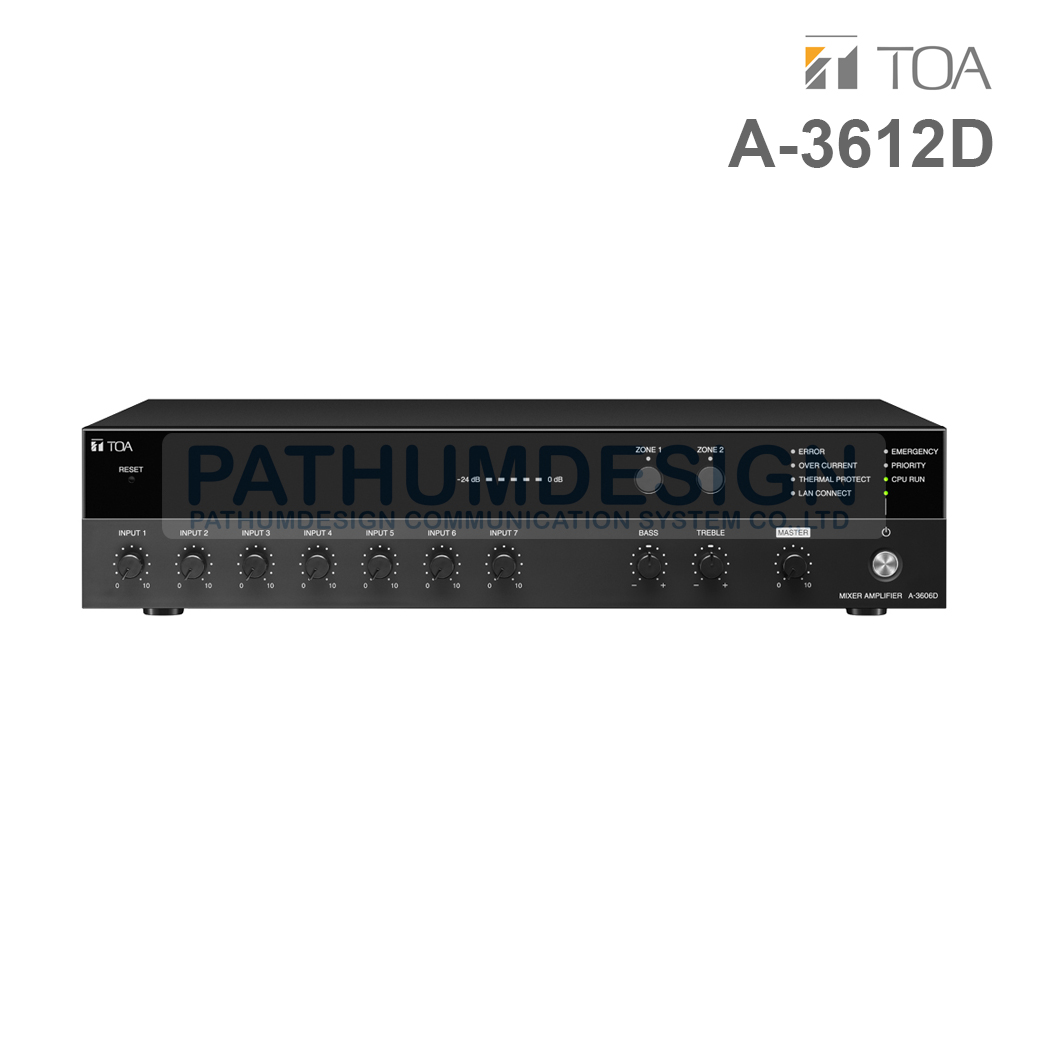 TOA A-3612D Package Amplifier 120W TOA A-3612D Package Amplifier 120W