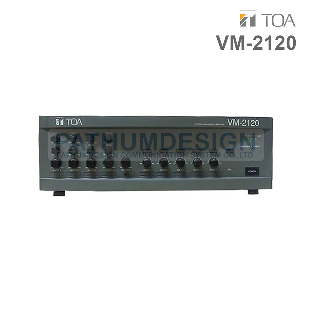 TOA VM-2120 System Management Amplifier 120W TOA VM-2120 System Management Amplifier 120W