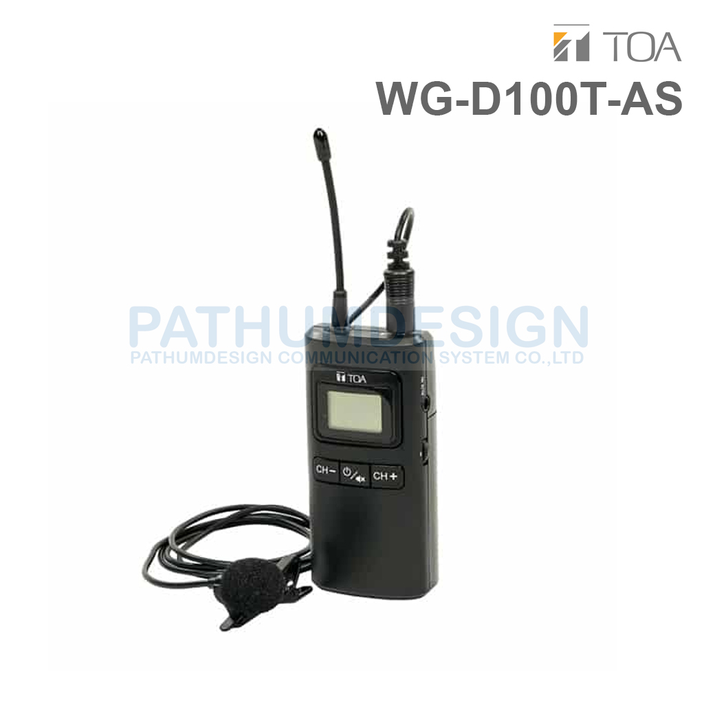 TOA WG-D100T-AS Digital Wireless Guide Transmitter TOA WG-D100T-AS Digital Wireless Guide Transmitter