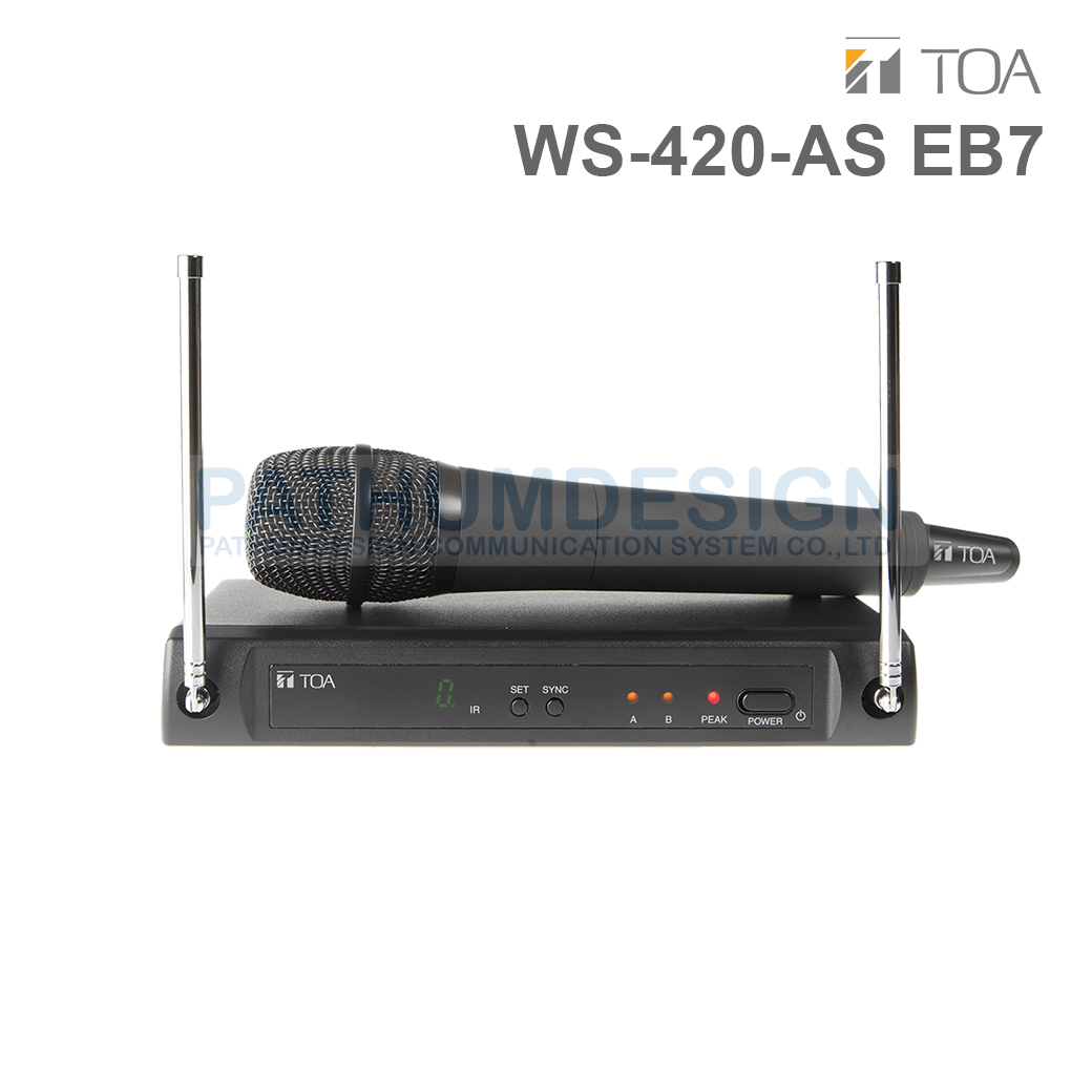 TOA WS-420-AS Single Wireless Set (Handheld) TOA WS-420-AS Single Wireless Set (Handheld)