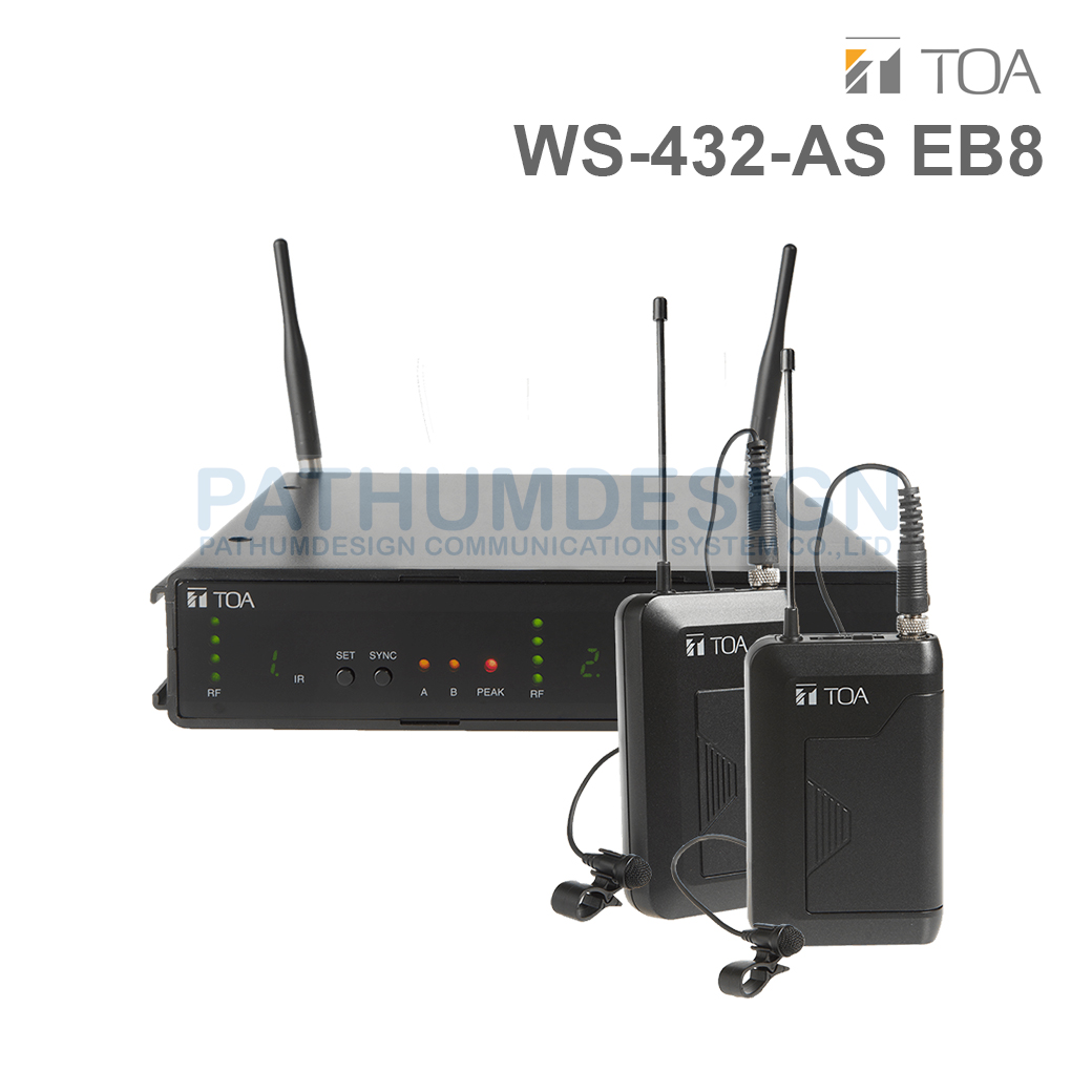 TOA WS-432-AS Dual Wireless Set (Lavalier) TOA WS-432-AS Dual Wireless Set (Lavalier)