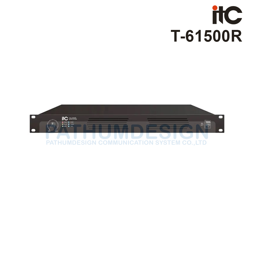 ITC T-61500R 1500W, Power Amplifier, 100V/70V ITC T-61500R 1500W, Power Amplifier, 100V/70V