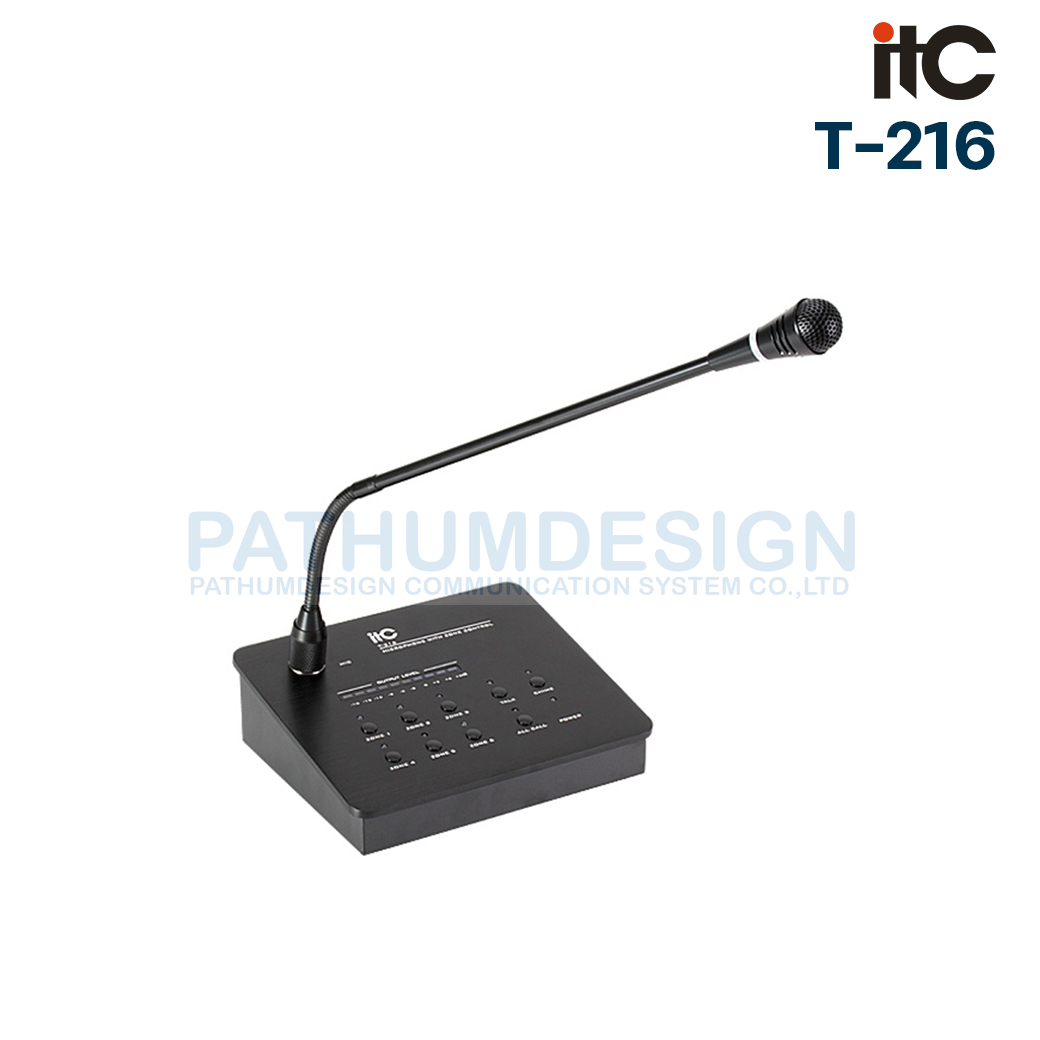 ITC T-216 Six zones paging microphone ITC T-216 Six zones paging microphone