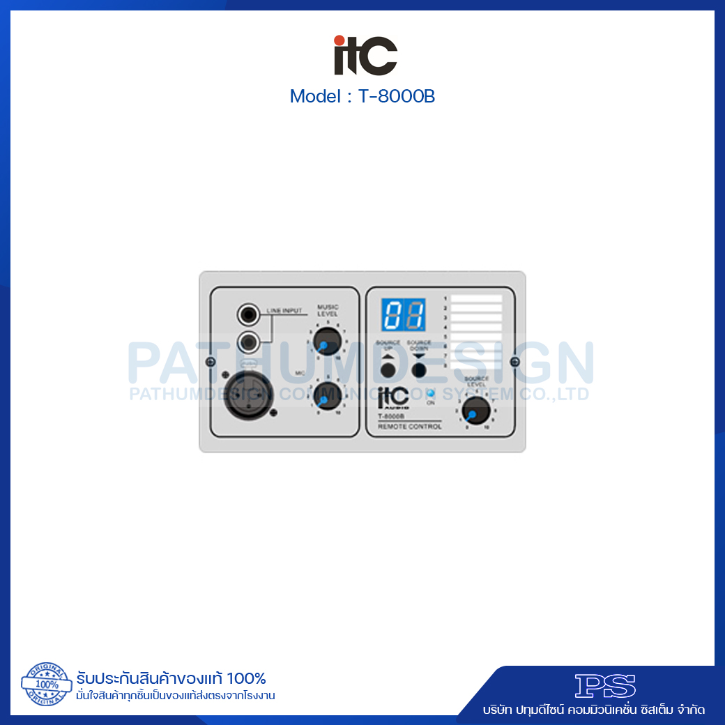 ITC T-8000B Remote Control with Audio Input Module ITC T-8000B Remote Control with Audio Input Module