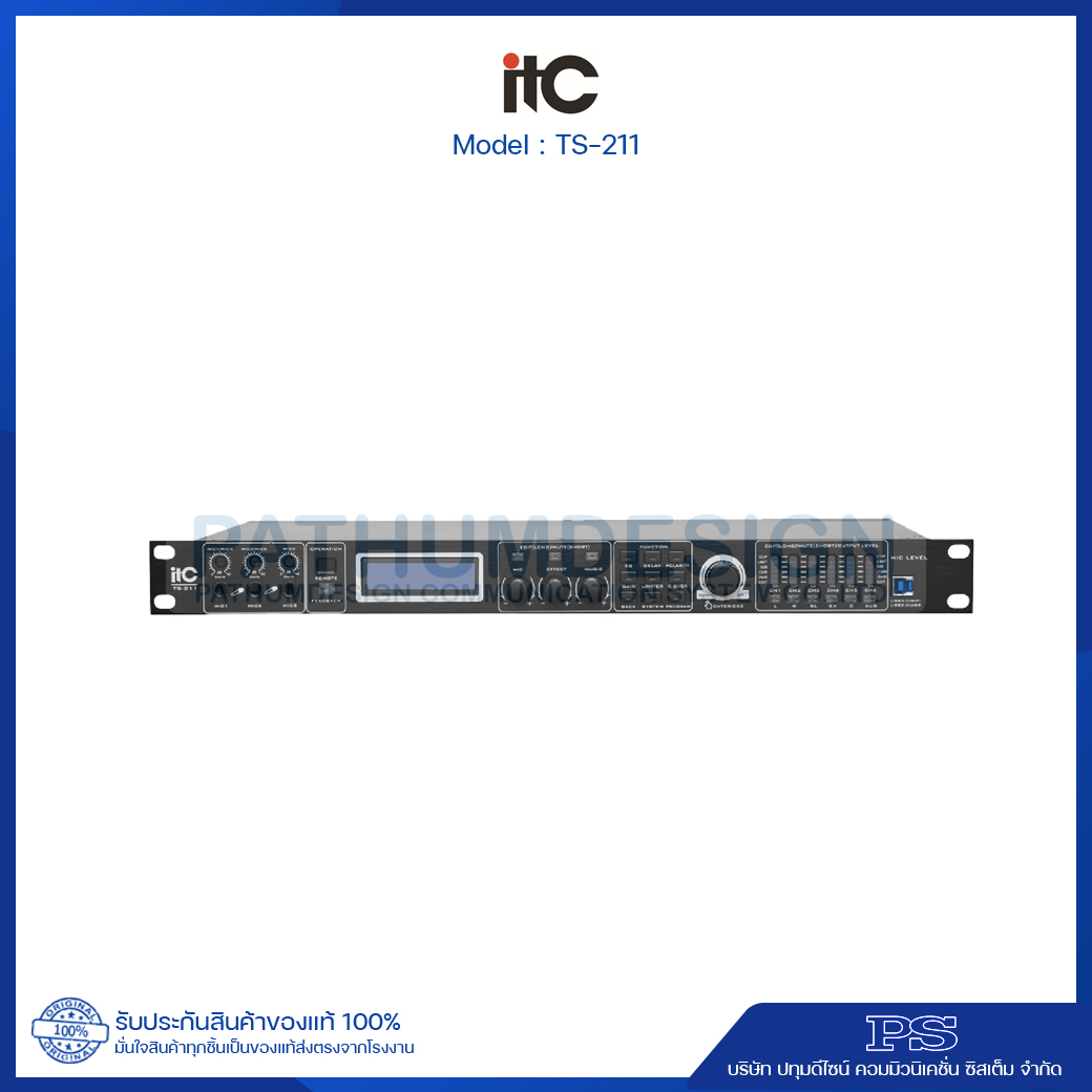 ITC TS-211 24-bit A/D and D/A converter, 32-bit DSP processor ITC TS-211 24-bit A/D and D/A converter, 32-bit DSP processor