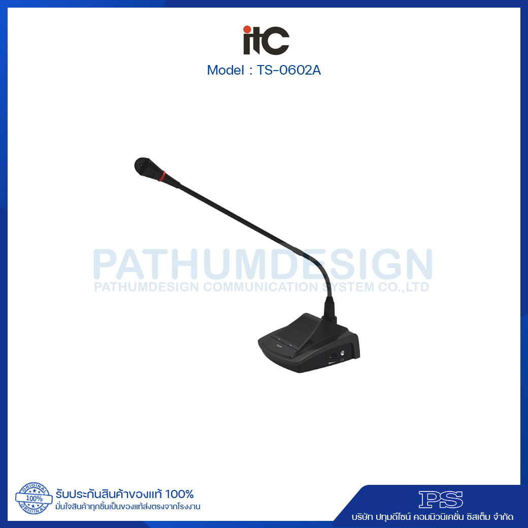 ITC TS-0602A Digital Desktop Discussion Conference Delegate Unit ITC TS-0602A Digital Desktop Discussion Conference Delegate Unit