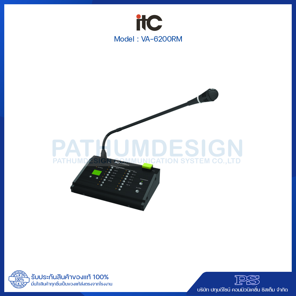 ITC VA-6200RM EVAC System Remote Paging Microphone ITC VA-6200RM EVAC System Remote Paging Microphone