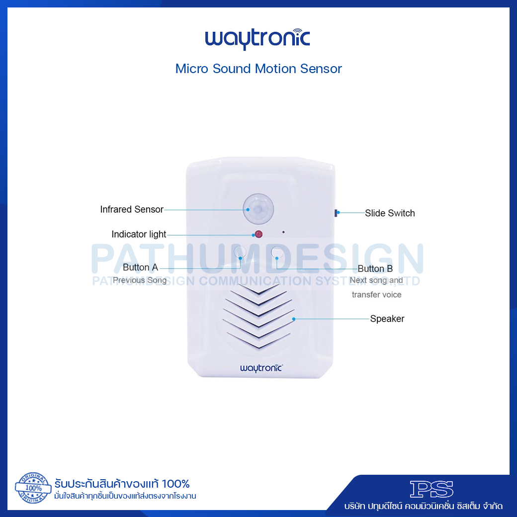 Micro Sound Wireless Voice Record Player Motion Sensor Infrared เครื่องตรวจจับความเคลื่อนไหว Micro Sound Wireless Voice Record Player Motion Sensor Infrared เครื่องตรวจจับความเคลื่อนไหว